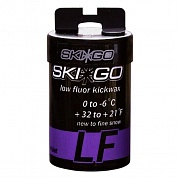 Мазь держания, твердая SKIGO LF Kickwax Violet (все типы снега, грязная лыжня) (0°С -6°С) 45 г.