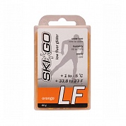 Парафин низкофтористый SKIGO LF Orange (для нового, мелкозерн. снега) (+1°С -5°С) 60 г.