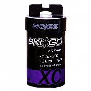Мазь держания, твердая SKIGO XC Kickwax Violet (-1°С -9°С) 45 г.