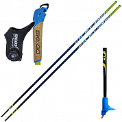 Лыжные палки SKIGO (23) Power Strap 1.0 (Карбон 100%) (желтый)