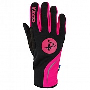 Перчатки лыжные COXA Thermo Gloves (черный/розовый)