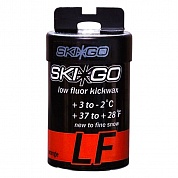 Мазь держания, твердая SKIGO LF Kickwax Orange (мокрый, грязный снег) (-2°С +3°С) 45 г.